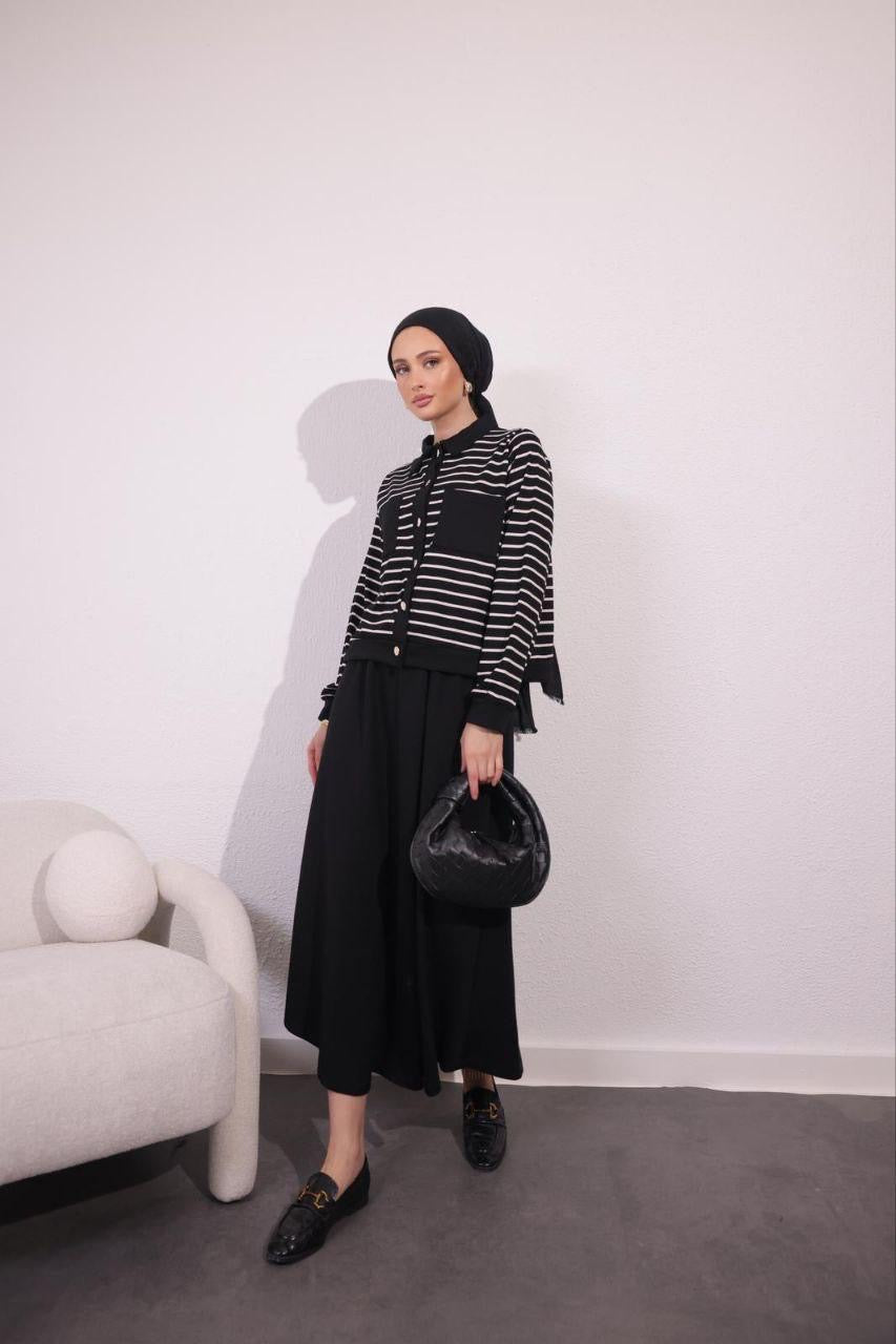 Skirt Set Black - Stylish and Comfortable - Acadia House