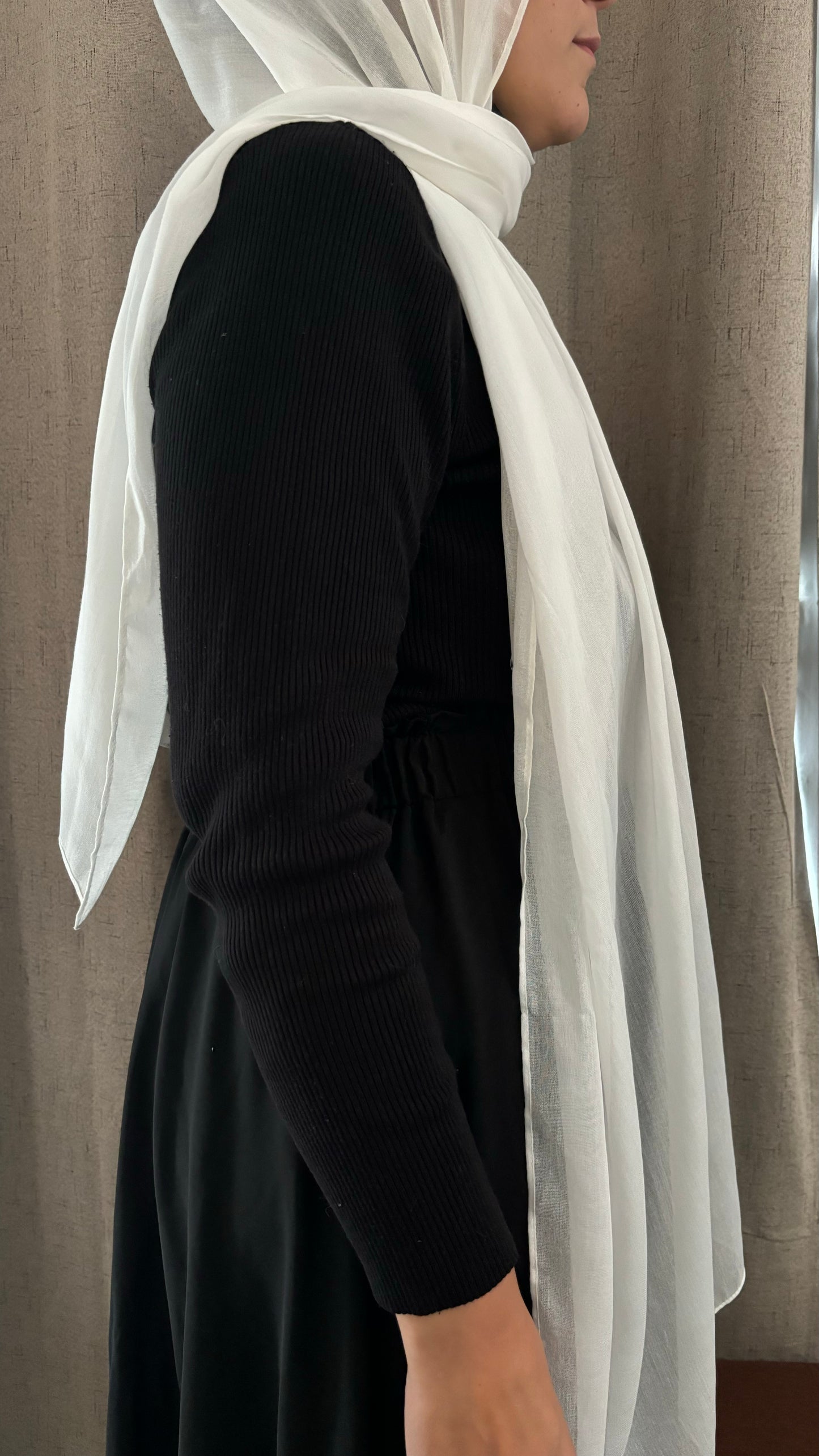 Off-White Modal Hijab – Premium & Comfortable - Acadia House