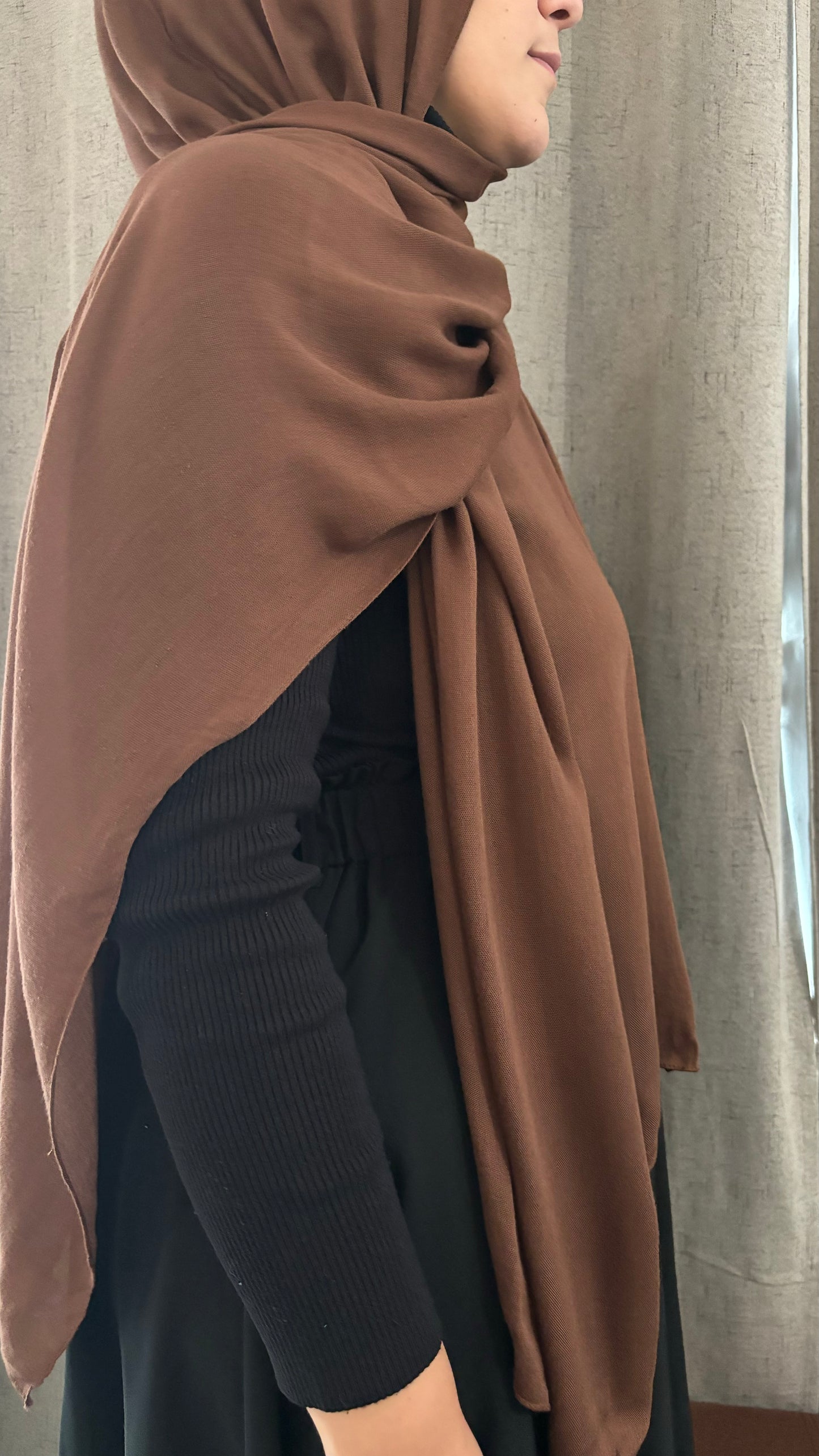 Modal Hijab in Brown – Premium Quality & Trendy - Acadia House