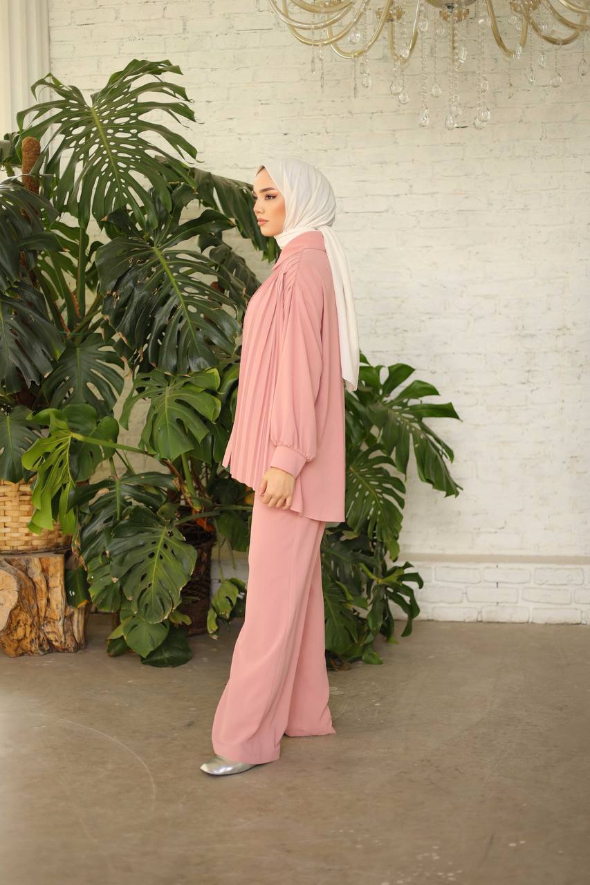 Tala Co-Ord Dusty Rose – Elegant Two-Piece Set - Acadia House