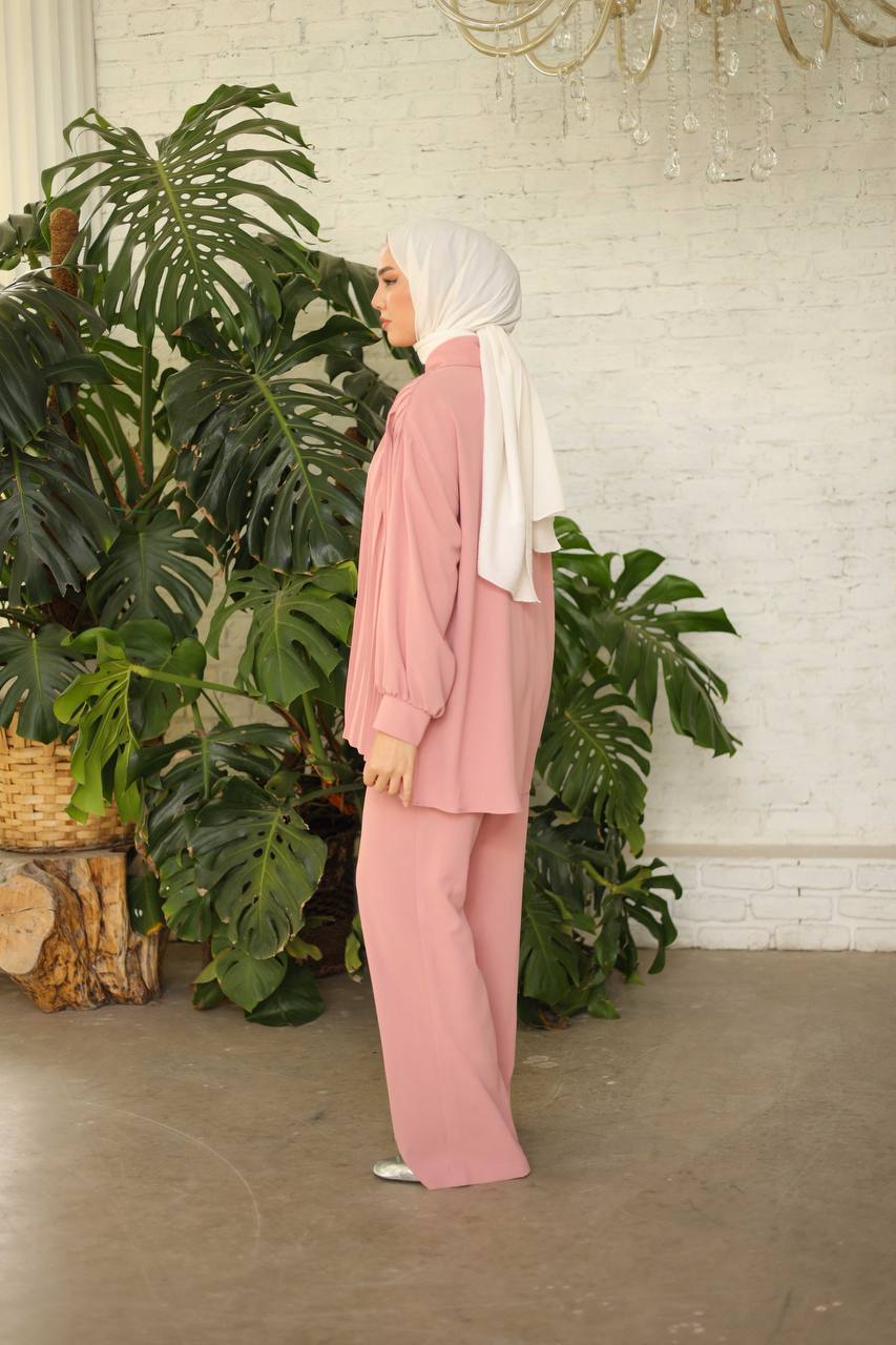 Tala Co-Ord Dusty Rose – Elegant Two-Piece Set - Acadia House