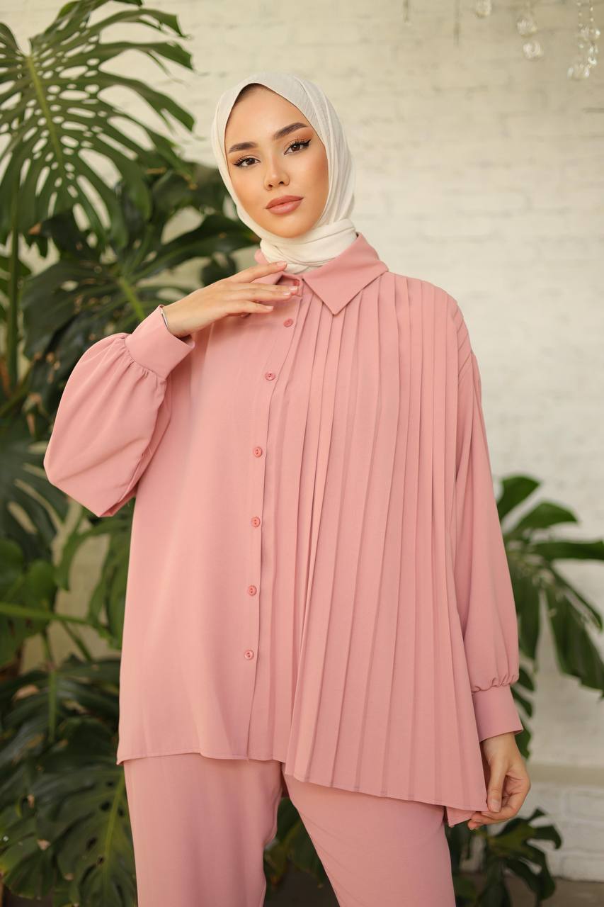 Tala Co-Ord Dusty Rose – Elegant Two-Piece Set - Acadia House