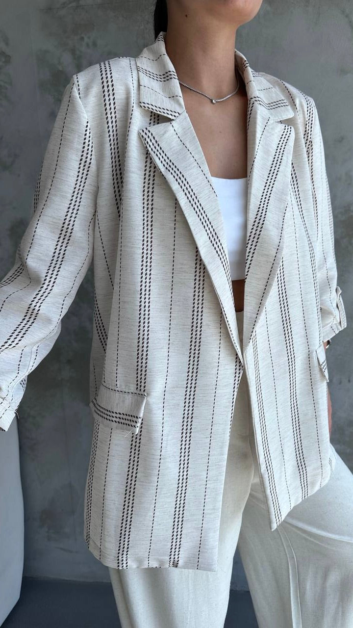 Chic Linen Blazer for Women – Final Sale - Acadia House