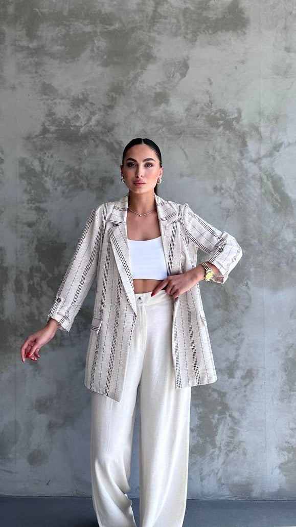 Chic Linen Blazer for Women – Final Sale - Acadia House