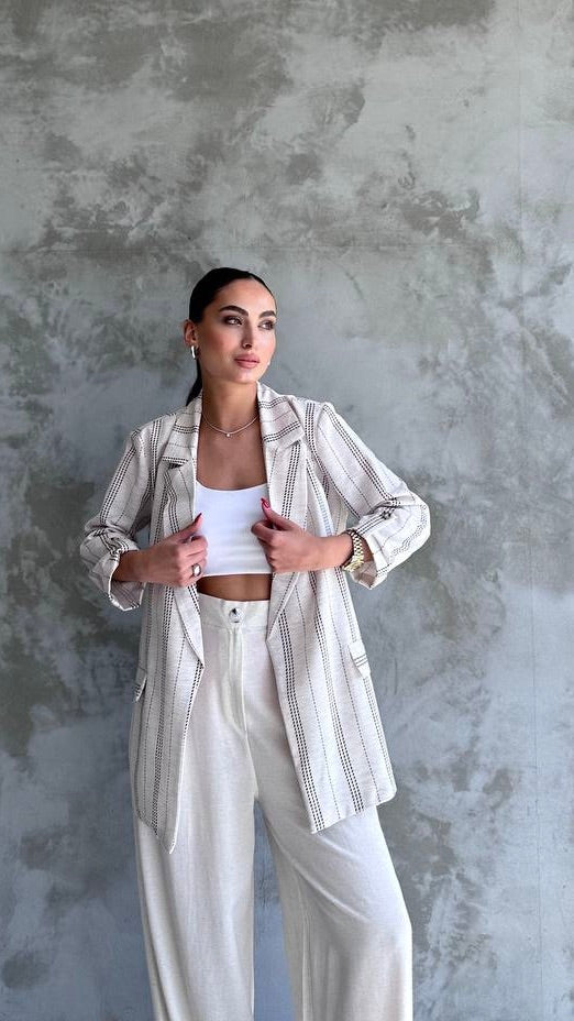 Chic Linen Blazer for Women – Final Sale - Acadia House