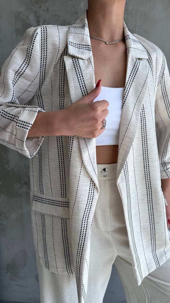 Chic Linen Blazer for Women – Final Sale - Acadia House