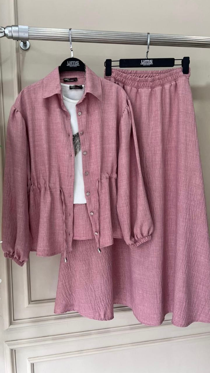 Chic 3-Piece Skirt Set for Summer - Final Sale - Acadia House