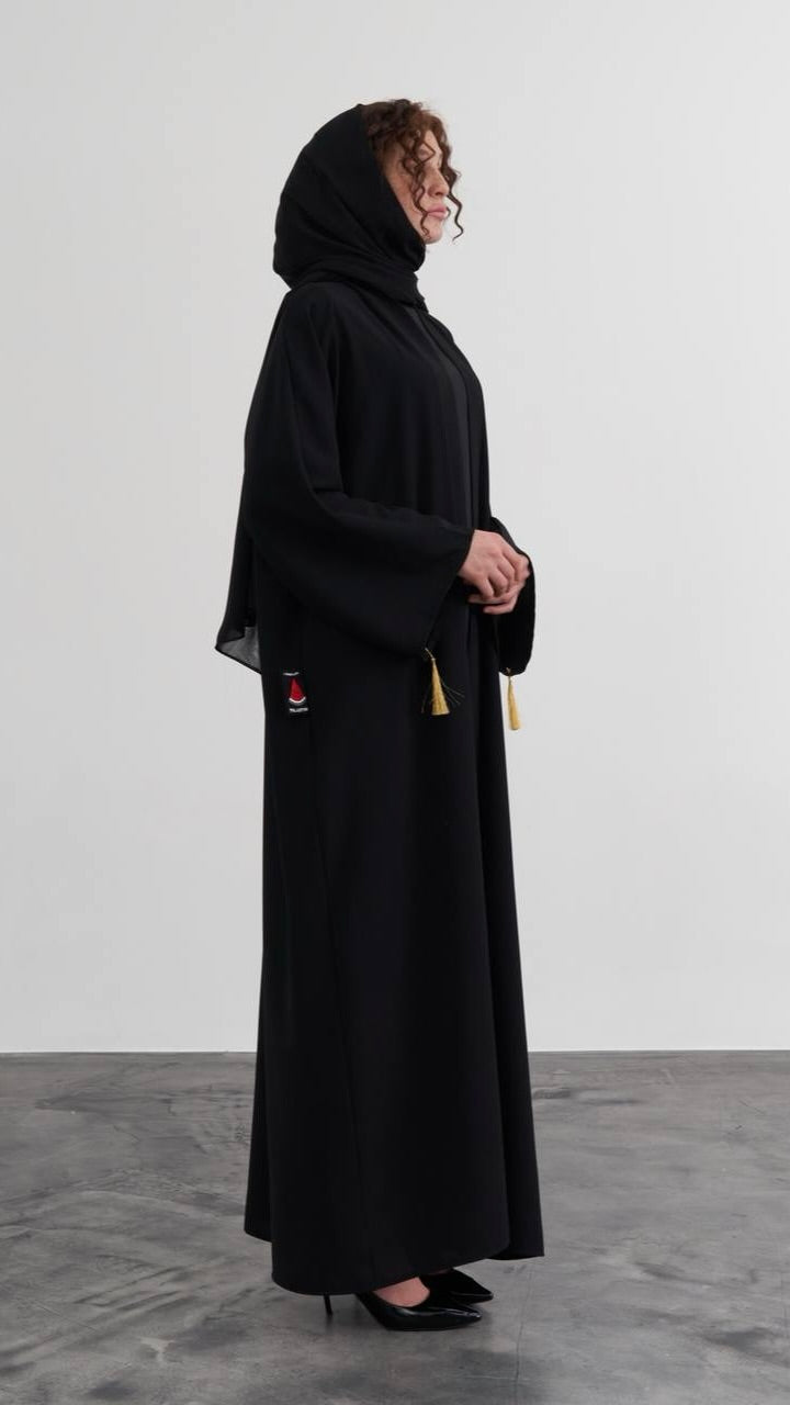 Palestine Map Embroidered Abaya - Final Sale - Acadia House