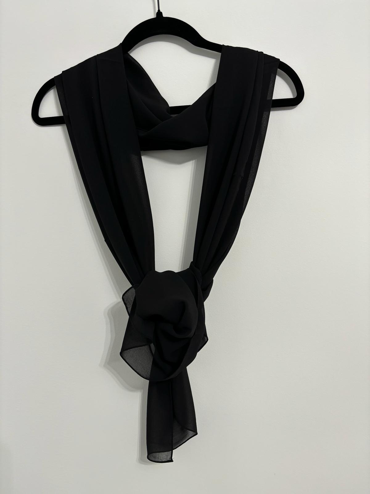 Farah Chiffon Hijab Black - Elegant & Lightweight - Acadia House