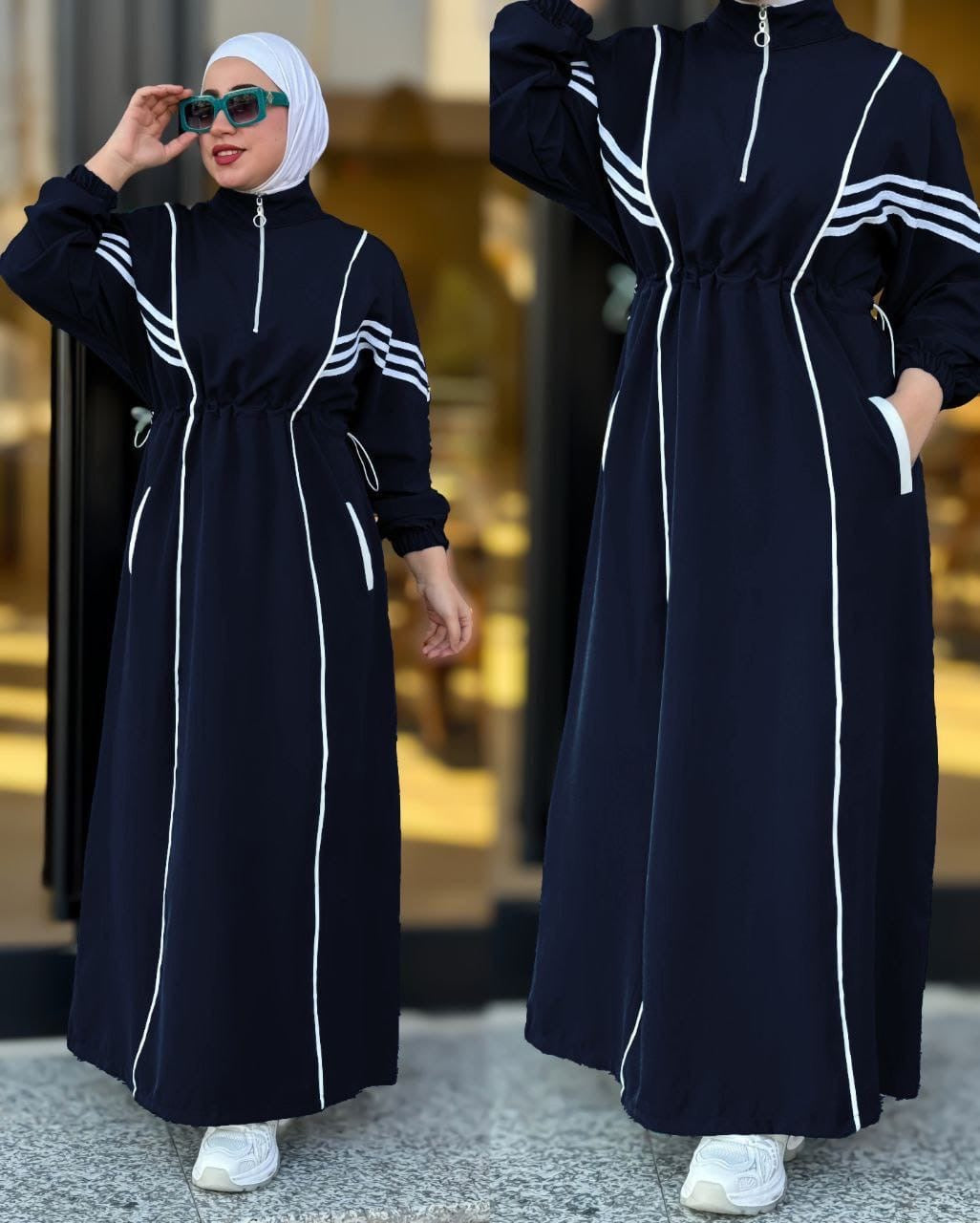 Activewear Abaya Navy – Modest & Stylish - Acadia House