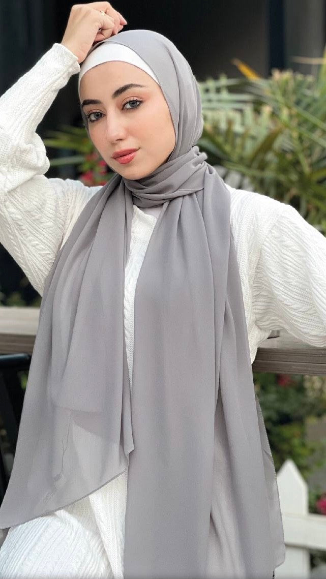 Chiffon Farah Hijab - Stylish & Breathable - Acadia House