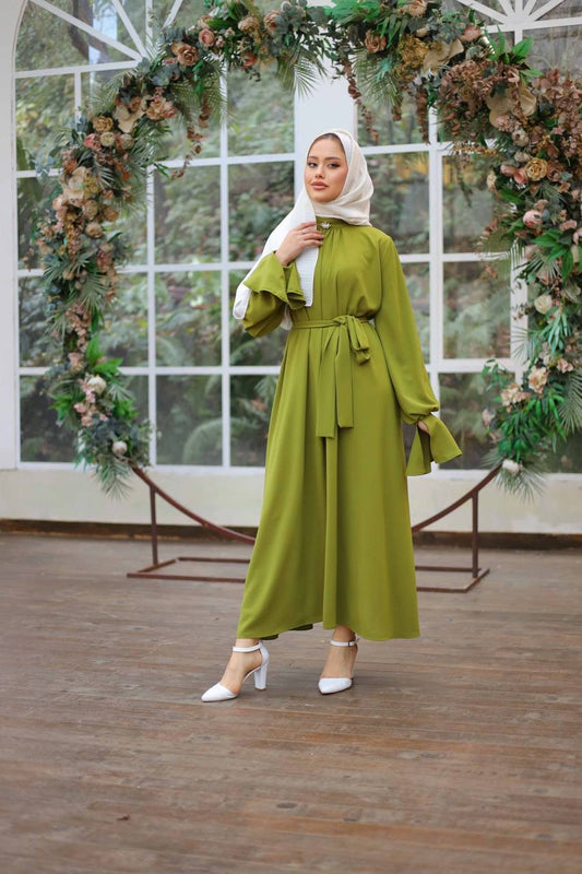 Kinzy Dress -Olive