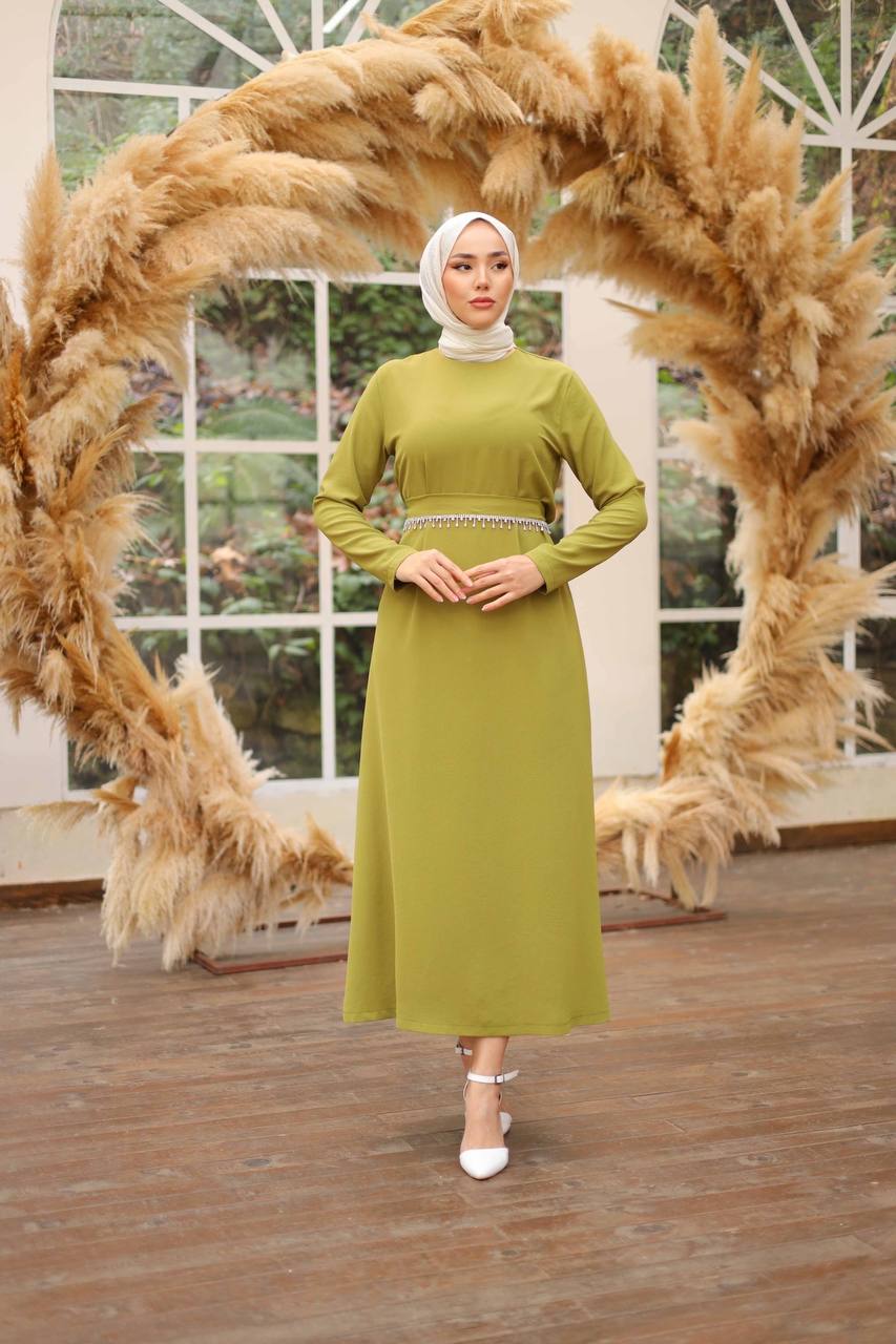 Zahra Dress -Olive